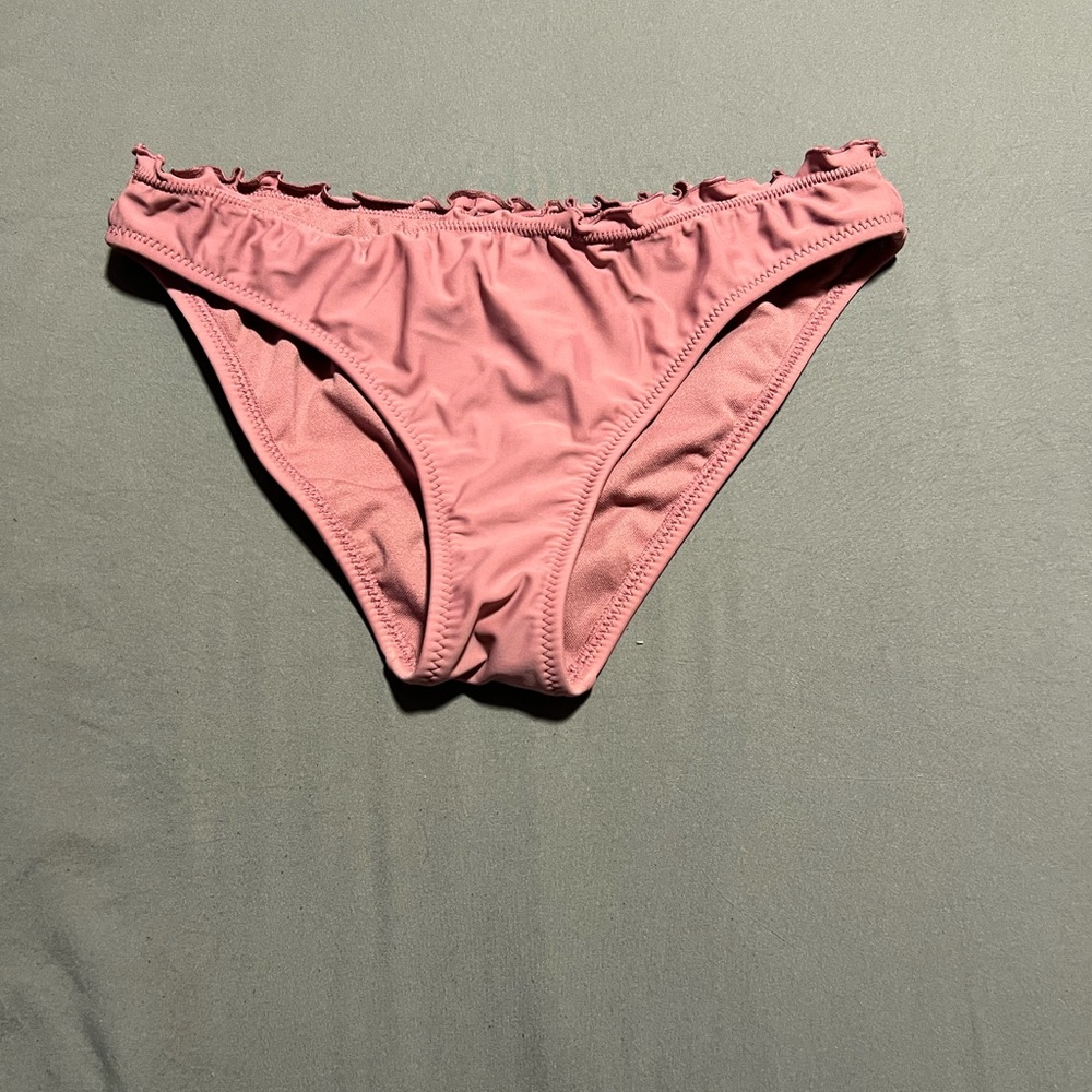 Ruffled Pink Bikini Bottom